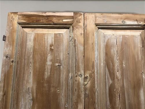 Antique French Double Doors (40x89) European Doors, Raised Panel Doors A595