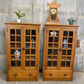 Set of Oak Built in Bookcases, Vintage Display Cabinets, Cupboards, China Hutch