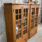 Set of Oak Built in Bookcases, Vintage Display Cabinets, Cupboards, China Hutch