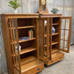 Set of Oak Built in Bookcases, Vintage Display Cabinets, Cupboards, China Hutch