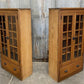 Set of Oak Built in Bookcases, Vintage Display Cabinets, Cupboards, China Hutch