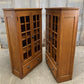 Set of Oak Built in Bookcases, Vintage Display Cabinets, Cupboards, China Hutch