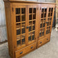 Set of Oak Built in Bookcases, Vintage Display Cabinets, Cupboards, China Hutch