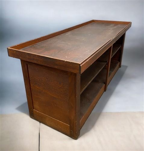 Store Counter Work Table, Vintage Front Bar, Kitchen Island, Display Case