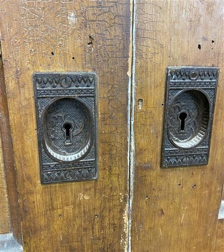 Pair Antique Eastlake Pocket Doors (55x89) Sliding Doors Architectural Salvage