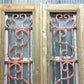 Antique French Double Doors (40x90.5) Iron Wood Doors, European Doors D283