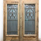 Antique French Double Doors (51x90) Iron Wood Doors, European Doors D286