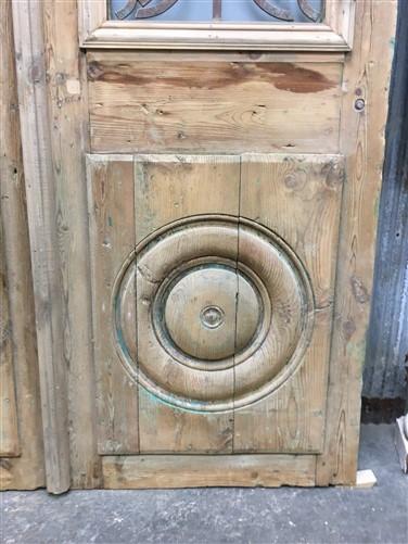 Antique French Double Doors (51x90) Iron Wood Doors, European Doors D286