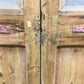 Antique French Double Doors (51x90) Iron Wood Doors, European Doors D286