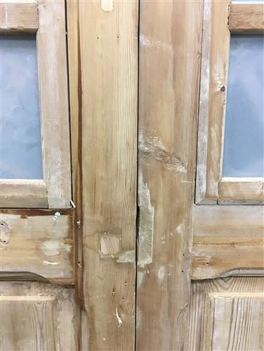 Antique French Double Doors (43x88) Iron Wood Doors, European Doors D287