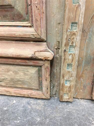 Antique French Double Doors (44.5x95) Iron Wood Doors, European Doors D288