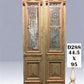 Antique French Double Doors (44.5x95) Iron Wood Doors, European Doors D288