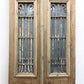 Antique French Double Doors (37.5x90.5) Wood Iron Doors, European Doors D290