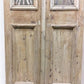 Antique French Double Doors (37.5x90.5) Wood Iron Doors, European Doors D290