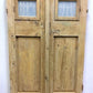 Antique French Double Doors (37.5x90.5) Wood Iron Doors, European Doors D290