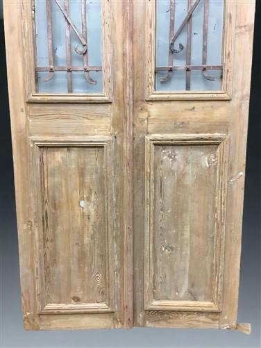 Antique French Double Doors (36x82) Iron Wood Doors, European Doors D271