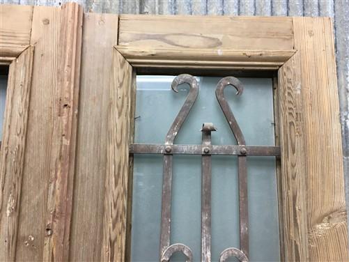 Antique French Double Doors (36x82) Iron Wood Doors, European Doors D271