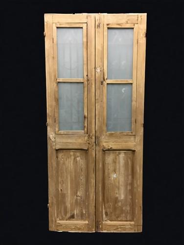 Antique French Double Doors (36x82) Iron Wood Doors, European Doors D271