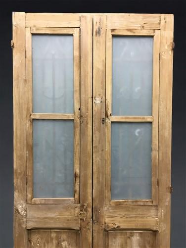 Antique French Double Doors (36x82) Iron Wood Doors, European Doors D271