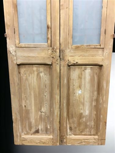 Antique French Double Doors (36x82) Iron Wood Doors, European Doors D271