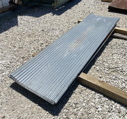 14 Sheets Barn Tin, Corrugated Metal Reclaimed Salvage, 7'&8' Long 212 sq ft A83