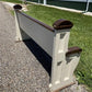 Vintage Wooden Church Pew, Porch Bench, Entry Foyer Bench, Dining Seating, C1