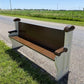 Vintage Wooden Church Pew, Porch Bench, Entry Foyer Bench, Dining Seating, C2