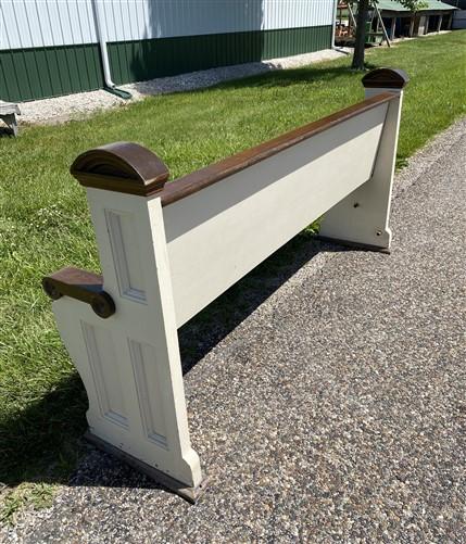 Vintage Wooden Church Pew, Porch Bench, Entry Foyer Bench, Dining Seating, C2