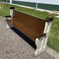 Vintage Wooden Church Pew, Porch Bench, Entry Foyer Bench, Dining Seating, C2