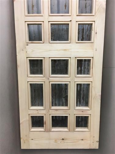 Arched French Single Door (24.5x81) 21 Pane Glass Door European Styled QM5