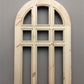 Arched French Single Door (24.5x81) 21 Pane Glass Door European Styled QM5