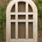 Arched French Single Door (30.5x80.75) 21 Pane Glass Door European Styled QM8