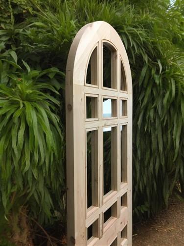 Arched French Single Door (30.5x80.75) 21 Pane Glass Door European Styled QM8