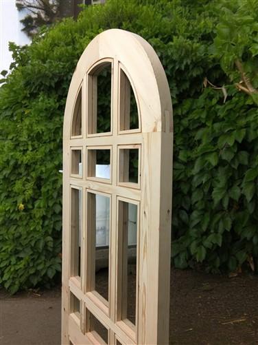 Arched French Single Door (30.5x80.75) 21 Pane Glass Door European Styled QM8