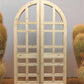 Arched French Double Doors (48x80.5) 14 Pane Glass European Styled Doors O8