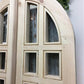 Arched French Double Doors (30x80.5) 14 Pane Glass Doors European Styled O9