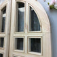 Arched French Double Doors (36x84.5) 14 Pane Glass Doors European Styled O10