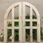 Arched French Double Doors (36x84.5) 14 Pane Glass Doors European Styled O10