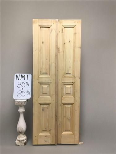 French Double Doors (30x80.75) Raised Panel Doors, European Styled Doors NM1