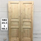 French Double Doors (48.5x80.5) Raised Panel Doors, European Styled Doors NM2