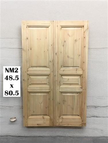 French Double Doors (48.5x80.5) Raised Panel Doors, European Styled Doors NM2