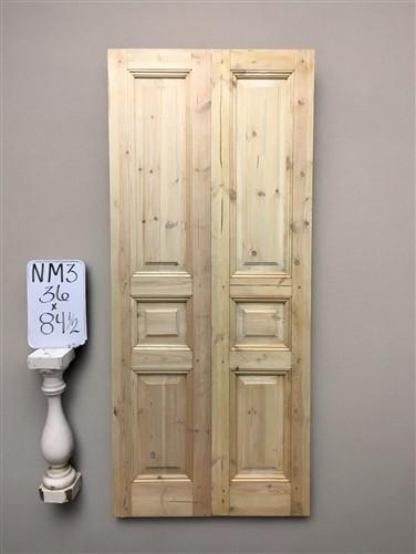 French Double Doors (36x84.5) Raised Panel Doors, European Styled Doors NM3