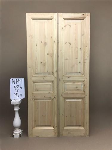 French Double Doors (48x96) European Styled Doors, Raised Panel Doors NM4