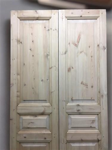 French Double Doors (48x96) European Styled Doors, Raised Panel Doors NM4