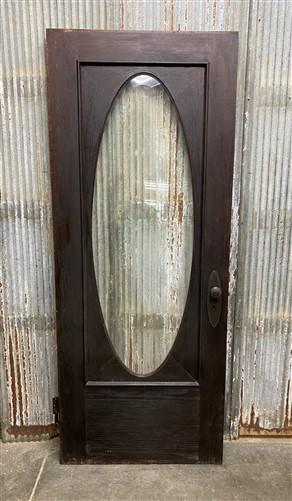 Vintage American Door, Single Oval Pane, (33.75x84) Interior Exterior Door, AM53