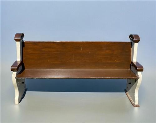 Vintage Wooden Church Pew, Porch Bench, Entry Foyer Bench, Dining Seating, C4