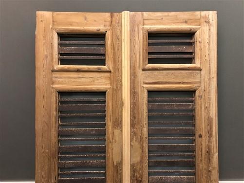 Antique French Double Doors (44x86) Iron Wood Doors, European Doors D294