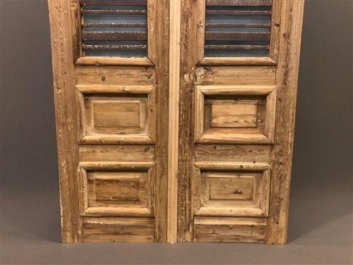 Antique French Double Doors (44x86) Iron Wood Doors, European Doors D294