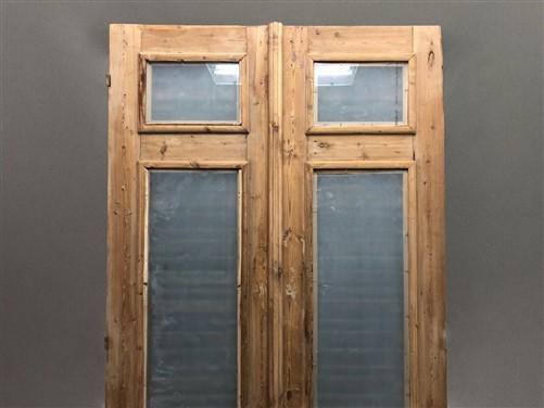 Antique French Double Doors (44x86) Iron Wood Doors, European Doors D294