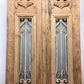 Antique French Double Doors (43.5x101.5) Iron Wood Doors, European Doors D289